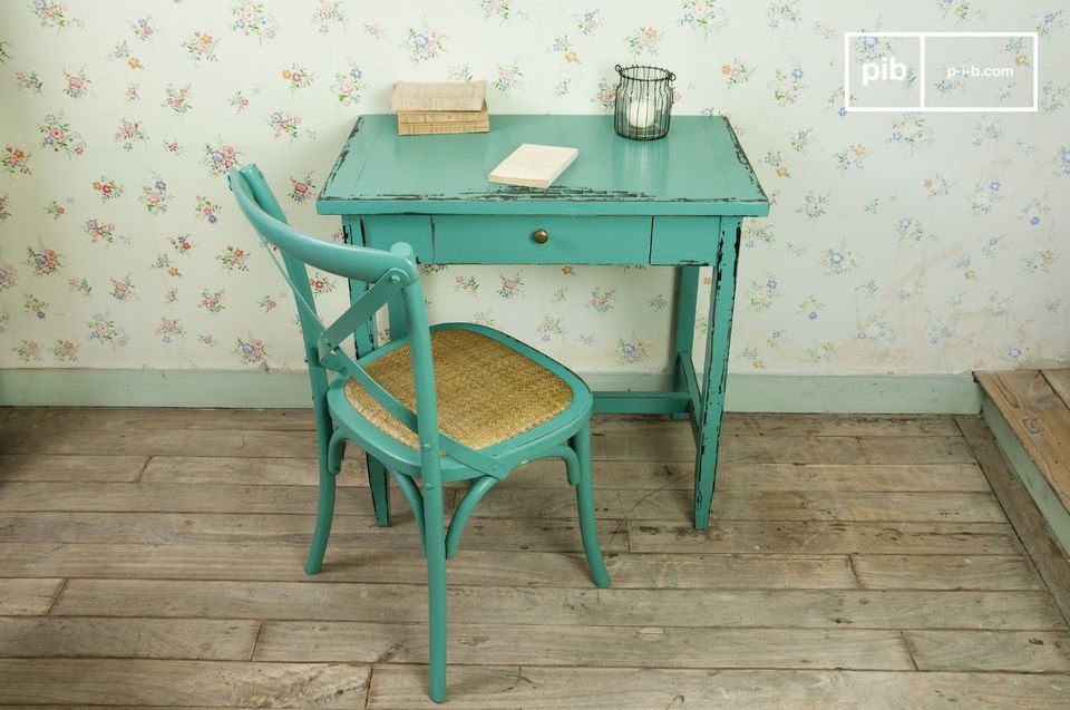 Study or occasional table, distressed retro flair