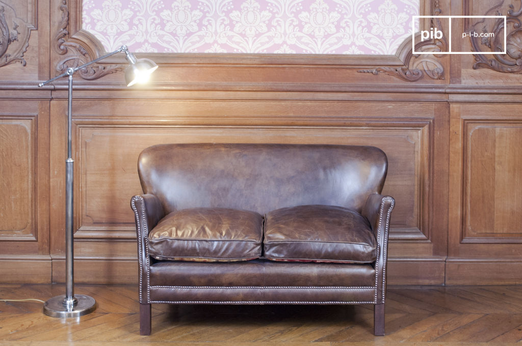 turner roll leather sofa