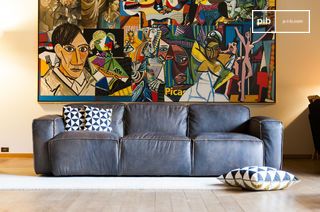 3-seater leather sofa Atsullivan