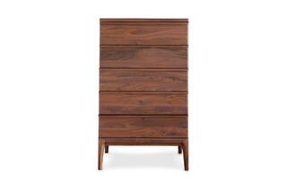 5 drawers Hemët walnut sideboard