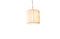 Miniature White fabric pendant light Aguëla Clipped