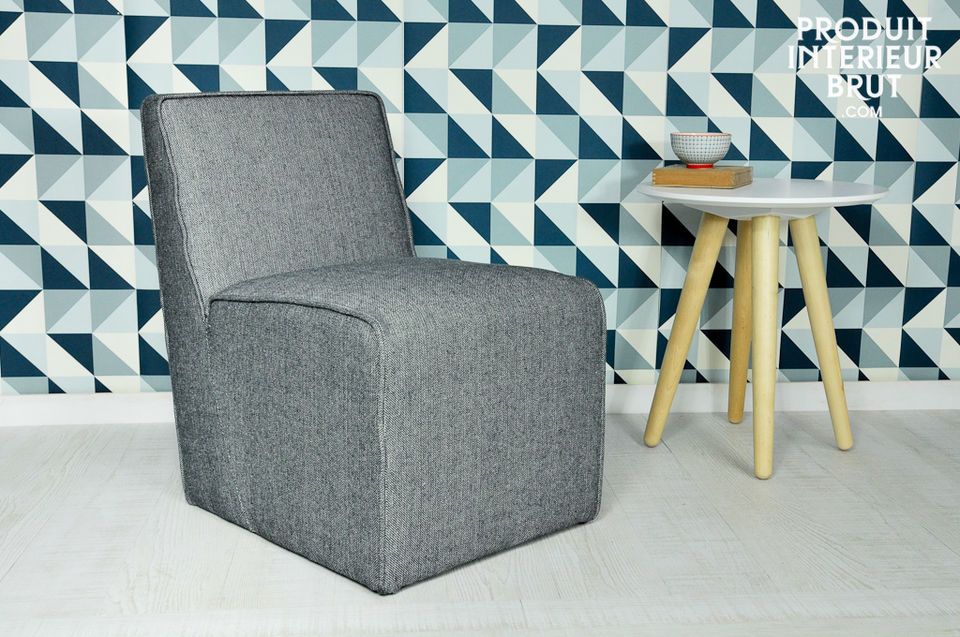 Alborg grey fabric chair