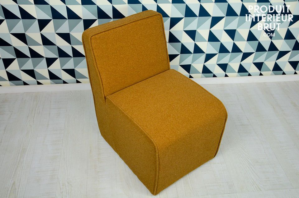 The ochre baize cover adds to its 1950s look