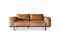 Miniature Almond sofa in brown leather Clipped