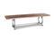 Miniature Recycled antique wooden bench Tonnel Clipped