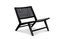 Miniature Black cane armchair Thisted Clipped