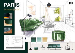 Art Deco Paris - Luxuriously Wild - Styling board