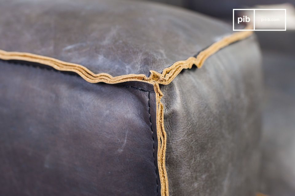 The leather is made from carefully selected hides.