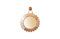 Miniature Aurinko Brass Mirror Clipped