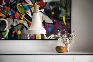 Beige metal pendant light Balissö