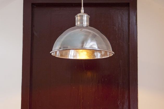 Large metal suspension light Banker