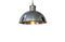 Miniature Large metal suspension light Banker Clipped