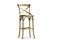 Miniature Natural finish wooden bar chair Pampelune Clipped