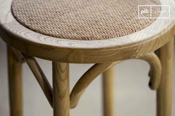 Bar stool Pampelune with natural finish pib