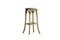 Miniature Natural finish bar stool Pampelune Clipped