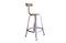 Miniature Raw varnished riveted bar chair Alcoa Clipped