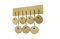 Miniature Scandinavian wooden coat rack Billünd Clipped