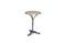 Miniature Round bistro table wood and metal Vaiana Clipped