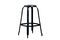 Miniature Black bar stool with rivets Towson Clipped