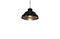 Miniature Black-bare metal ceiling light 31cm Clipped