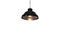 Miniature Black-bare metal ceiling light 31cm Clipped