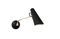 Miniature Black Birdy wall lamp Clipped