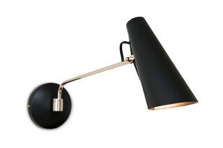 Black Birdy wall lamp