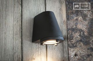 Black exterior wall lamp Aix