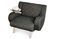 Miniature Black Geneva armchair Clipped