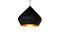 Miniature Black dome hanging lamp Liselotte Clipped