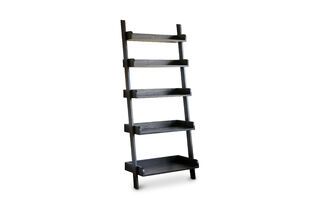 Black wooden large scale bookcase