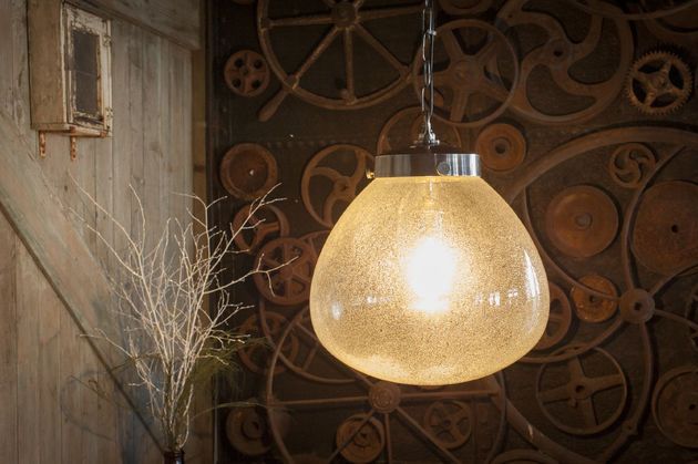 Blown glass pendant light Bangor
