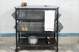 Bluestone kitchen storage cart