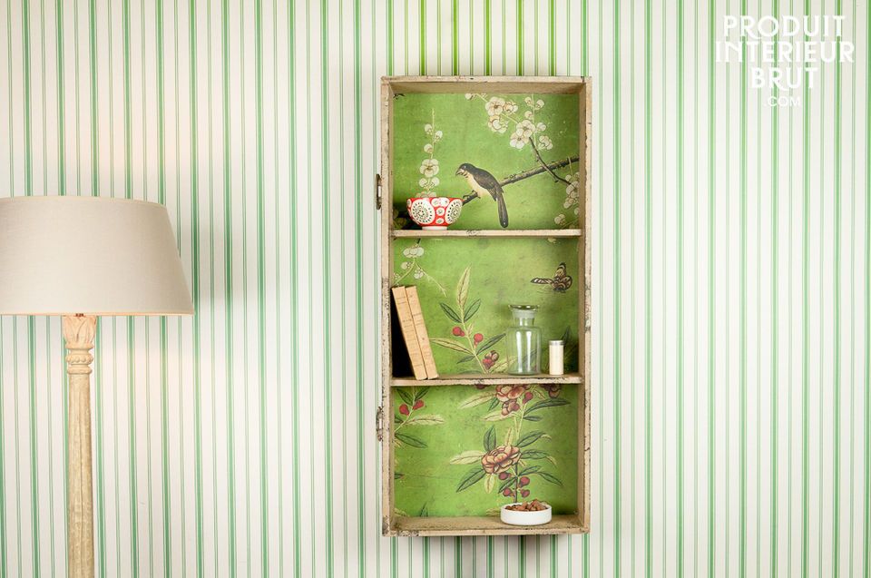 This wall-mounted bookcase is made out of a repurposed drawer