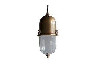 Brass pendant lamp Kapsula