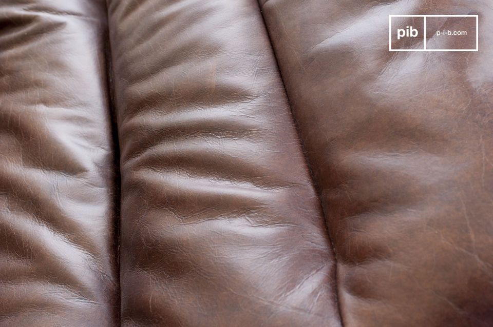 The leather is generously padded and offers a nice level of comfort.