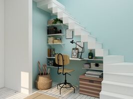 bureau sous escalier