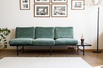 Carthy velvet sofa with siderest