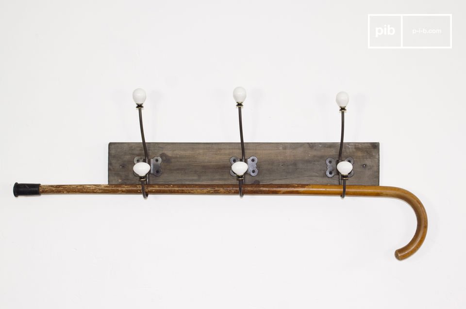 Ceramic hook coat rack