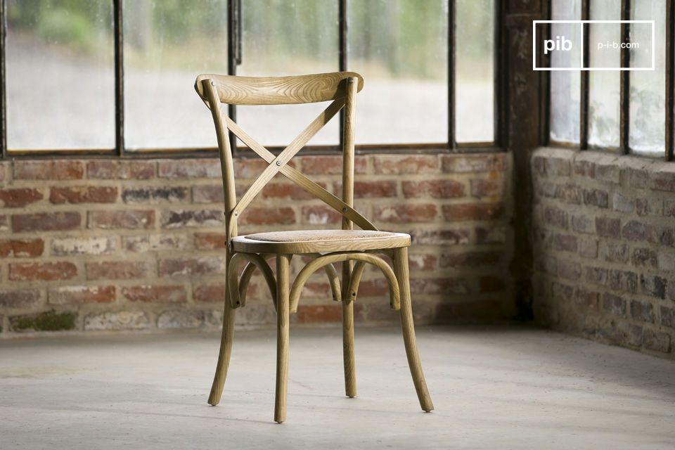 The wooden and cane chair that provides excellent comfort.