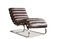 Miniature Full-grain leather chaise lounge Weimar Clipped