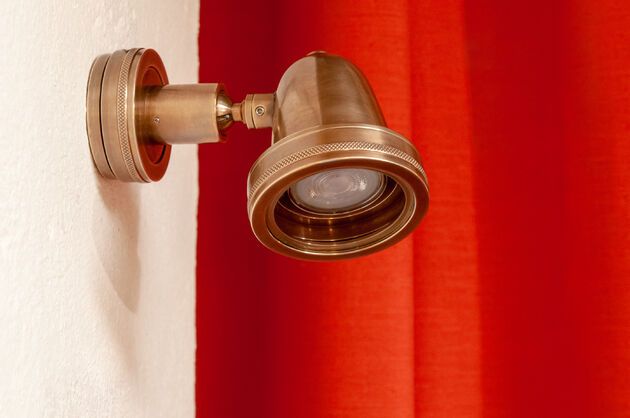 Gold brass wall sconce Cherny