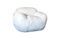 Miniature Snuggle chair in white fake fur Cinto Clipped