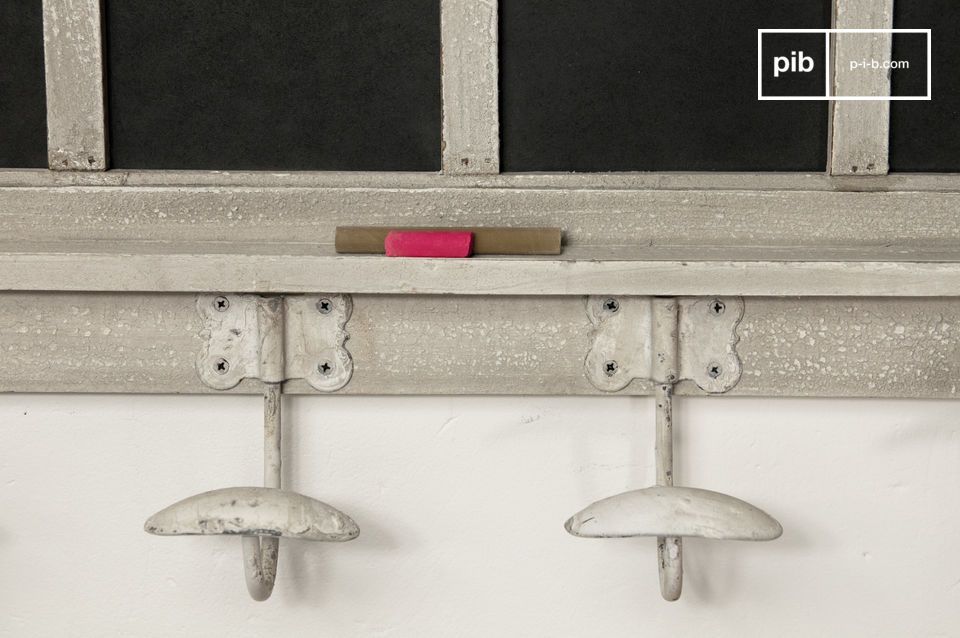 Everyone has their own hook! This coat rack with shelf is a practical and fun accessory where