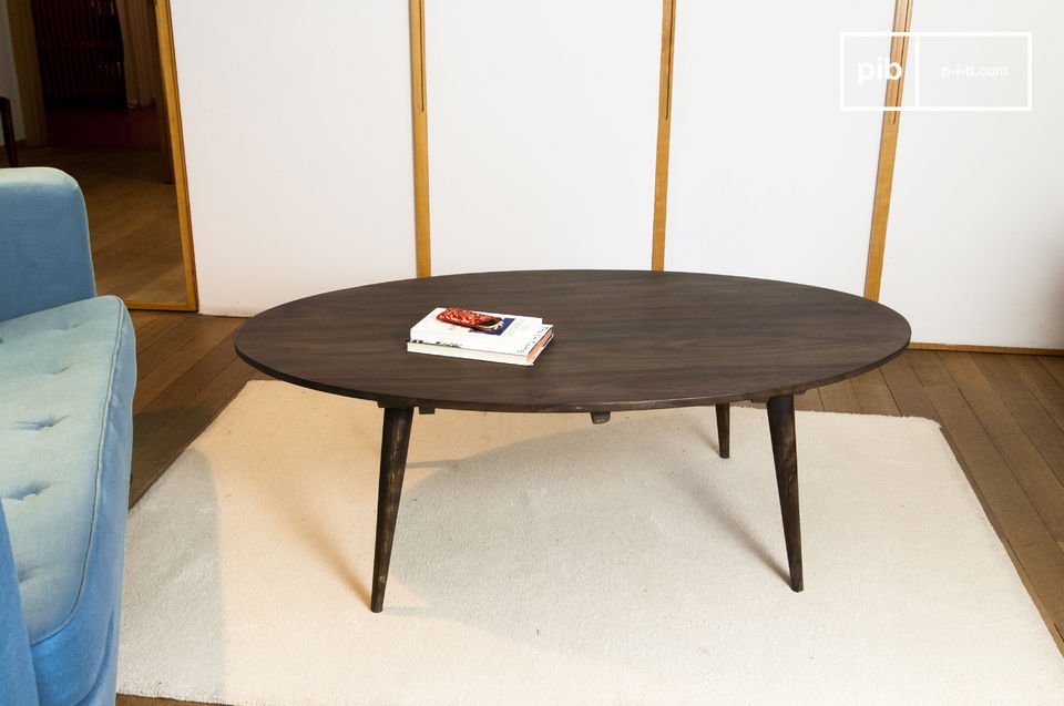 The table has a refined and elegant appearance.