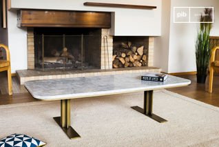 White marble coffee table Carrera