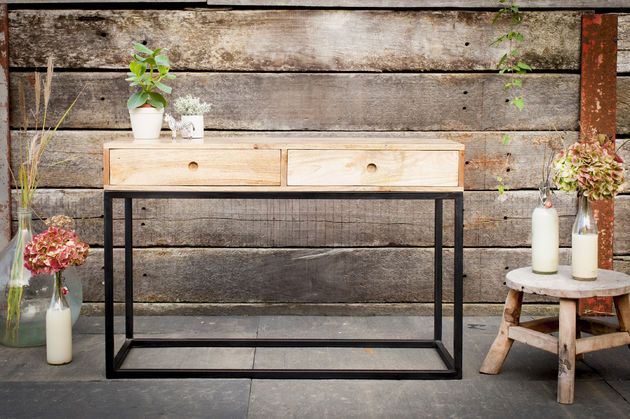 Wooden drawer console Austin