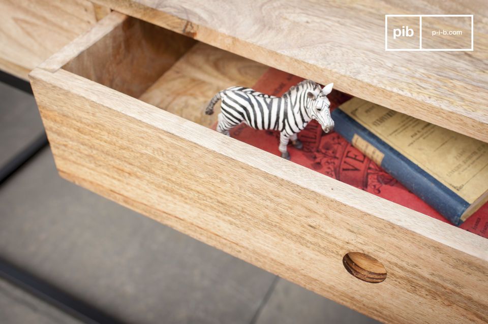 Practical storage drawers.