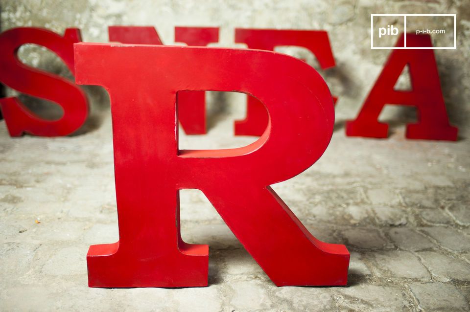 Red decoration letter 