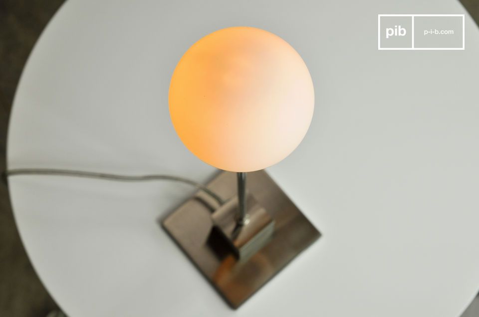 The lamp is so refined that it looks like the bulb is floating in the air.